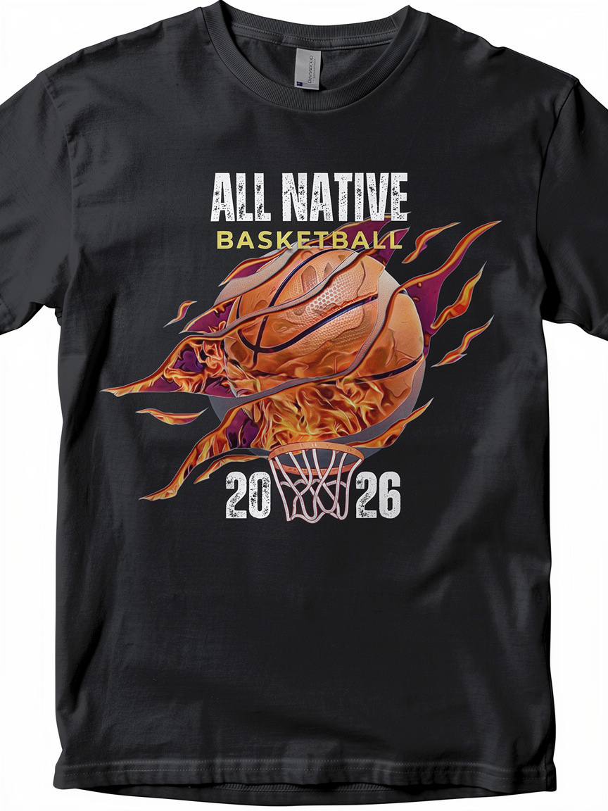 Tshirts, all native basketball